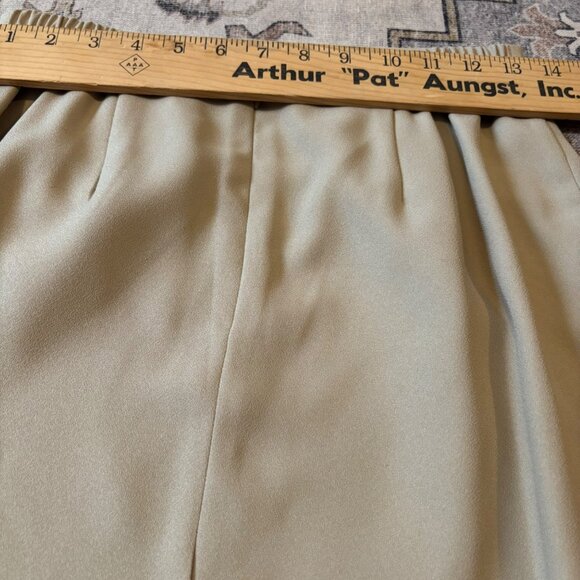 Kew Magram Collection Womens Beige & Cream Button-Up Blazer & Skirt Set Size 8 - Picture 9 of 10